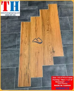 Sàn Nhựa Giả Gỗ Hèm Khóa Universe HS8012 Dày 4mm