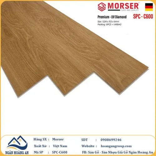 Sàn Nhựa Giả Gỗ Hèm Khóa Morser 6mm C600