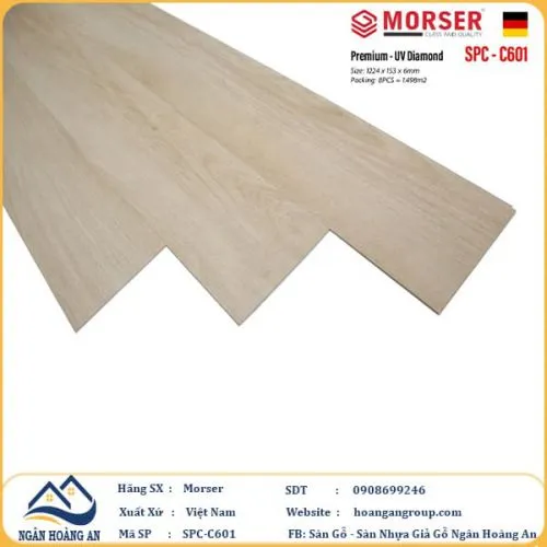 Sàn Nhựa Giả Gỗ Hèm Khóa Morser 6mm C601