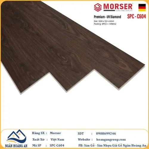 Sàn Nhựa Giả Gỗ Hèm Khóa Morser 6mm C604