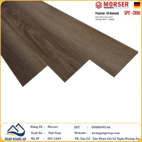 Sàn Nhựa Giả Gỗ Hèm Khóa Morser 6mm C605