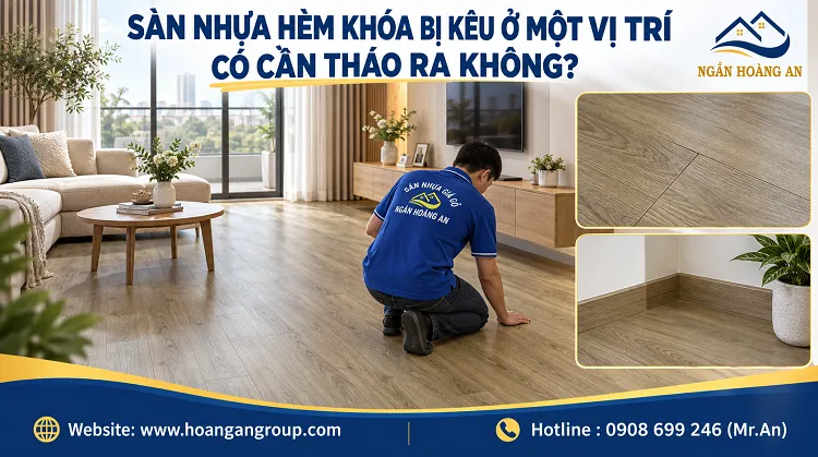 Sàn Nhựa Hèm Khóa Bị Kêu Ở Một Vị Trí Có Cần Tháo Ra Không?