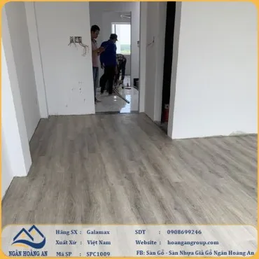 Bàn Giao Công Trình Sàn Nhựa Hèm Khoá Galamax SPC1009 Tại Nhơn Trạch, Đồng Nai