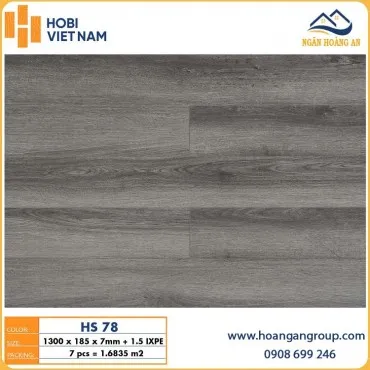 Sàn Nhựa Hèm Khoá Giả Gỗ Hobiwood HS78 Dày 7mm