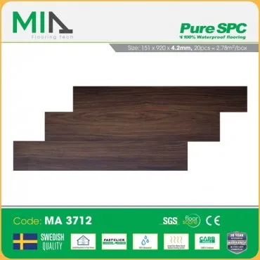 Sàn Nhựa Hèm Khóa MIA Giả Vân Gỗ MA 3712 Dày 4.2mm