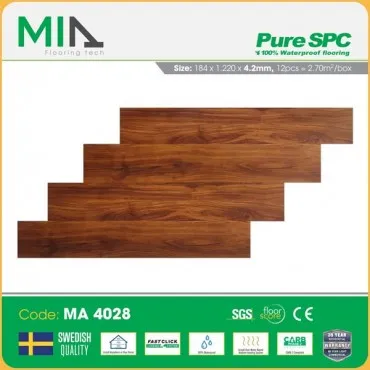 Sàn Nhựa Hèm Khóa MIA Giả Vân Gỗ MA 4028 Dày 4.2mm