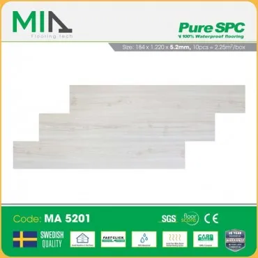 Sàn Nhựa Hèm Khóa MIA Giả Vân Gỗ MA 5201 Dày 5.2mm