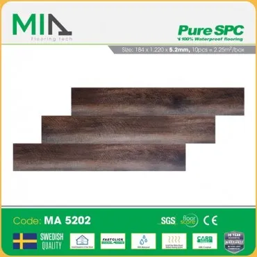 Sàn Nhựa Hèm Khóa MIA Giả Vân Gỗ MA 5202 Dày 5.2mm