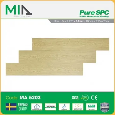 Sàn Nhựa Hèm Khóa MIA Giả Vân Gỗ MA 5203 Dày 5.2mm