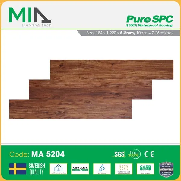 Sàn Nhựa Hèm Khóa Mia Giả Vân Gỗ