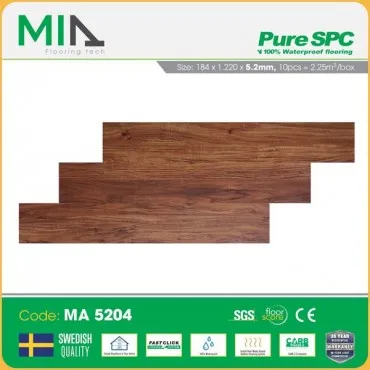 Sàn Nhựa Hèm Khóa MIA Giả Vân Gỗ MA 5204 Dày 5.2mm