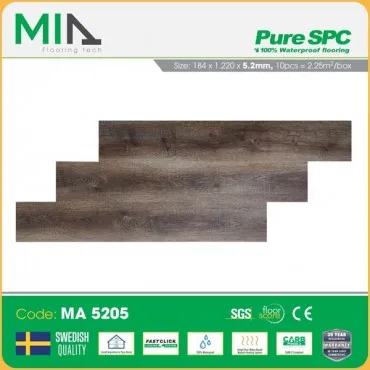 Sàn Nhựa Hèm Khóa MIA Giả Vân Gỗ MA 5205 Dày 5.2mm