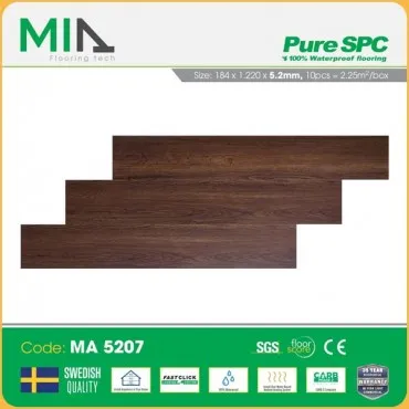 Sàn Nhựa Hèm Khóa MIA Giả Vân Gỗ MA 5207 Dày 5.2mm