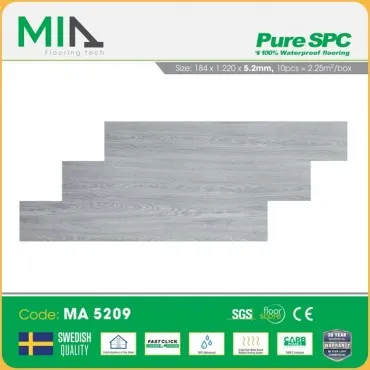 Sàn Nhựa Hèm Khóa MIA Giả Vân Gỗ MA 5209 Dày 5.2mm