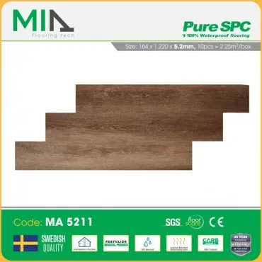 Sàn Nhựa Hèm Khóa MIA Giả Vân Gỗ MA 5211 Dày 5.2mm