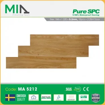 Sàn Nhựa Hèm Khóa MIA Giả Vân Gỗ MA 5212 Dày 5.2mm