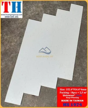 Sàn Nhựa Hèm Khóa Giả Vân Đá HS1974 Dày 4mm