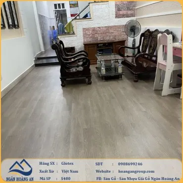 Bàn Giao Công Trinh Sàn Nhựa Hèm Khoá Glotex S480 Tại Quận 7, TP. HCM