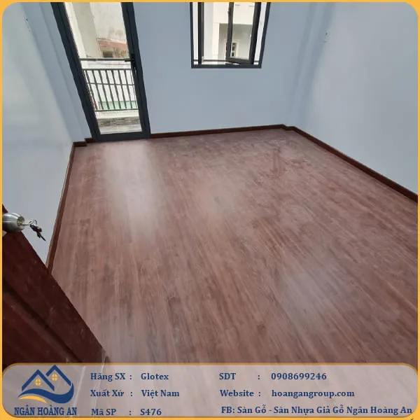 Bàn Giao Công Trình Sàn Nhựa Hèm Khoá Glotex S476 Tại Bình Tân, TP Hồ Chí Minh