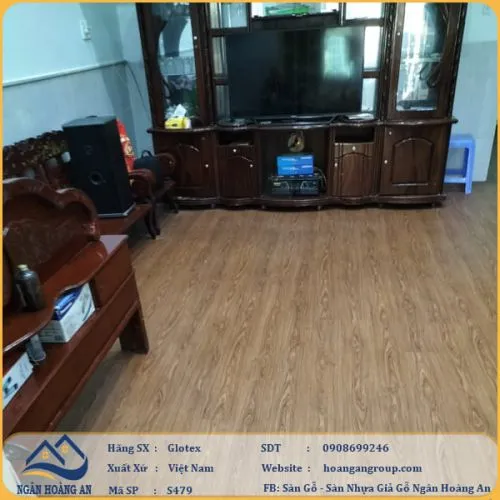 Bàn Giao Công Trình Sàn Nhựa Hèm Khoá Glotex S479 Tại Nhơn Trạch, Đồng Nai