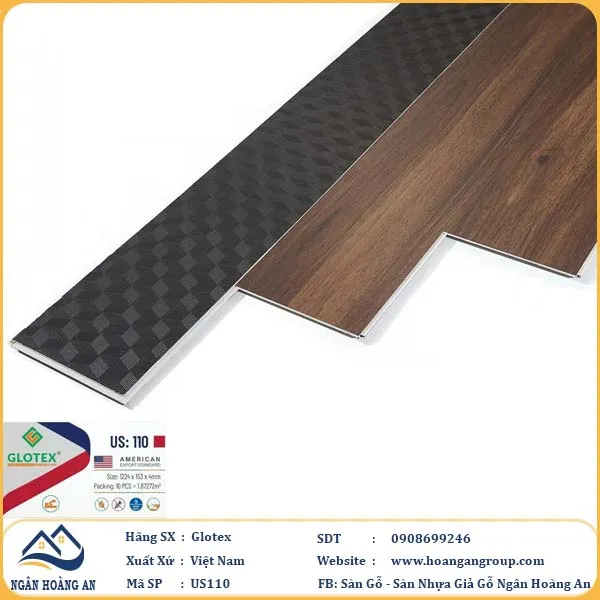 Bảng Báo Giá Hoàn Thiện Sàn Nhựa Glotex Đế Cao Su Sẵn