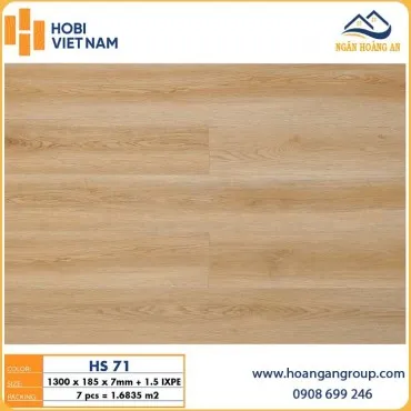 Sàn Nhựa Hèm Khóa Hobiwood HS71 Dày 7mm