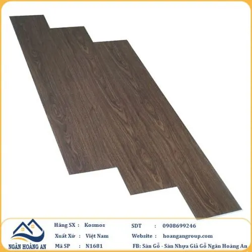 Sàn Nhựa Hèm Khoá Kosmos N1681 4mm
