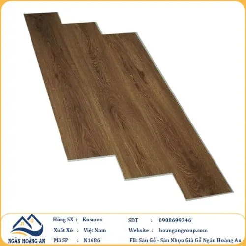 Sàn Nhựa Hèm Khoá Kosmos N1686 4mm