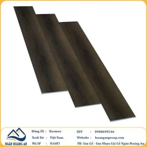 Sàn Nhựa Hèm Khoá Kosmos N1687 4mm