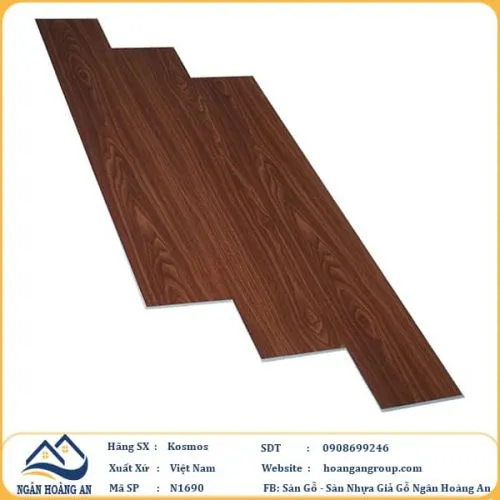 Sàn Nhựa Hèm Khoá Kosmos N1690 4mm