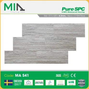 Sàn Nhựa Hèm Khóa MIA Giả Vân Đá MA S41 Dày 4.2mm