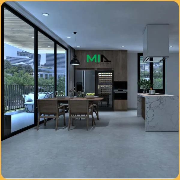 Sàn Nhựa Hèm Khóa Mia Giả Bê Tông