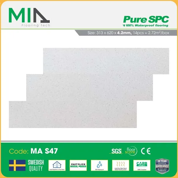 Sàn Nhựa Hèm Khóa MIA Giả Vân Đá S47