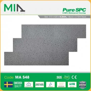 Sàn Nhựa Hèm Khóa MIA Giả Vân Đá MA S48 Dày 4.2mm
