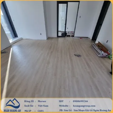 Bàn Giao Công Trình Sàn Nhựa Hèm Khoá Morser C601 tại Q1, TP Hồ Chí Minh