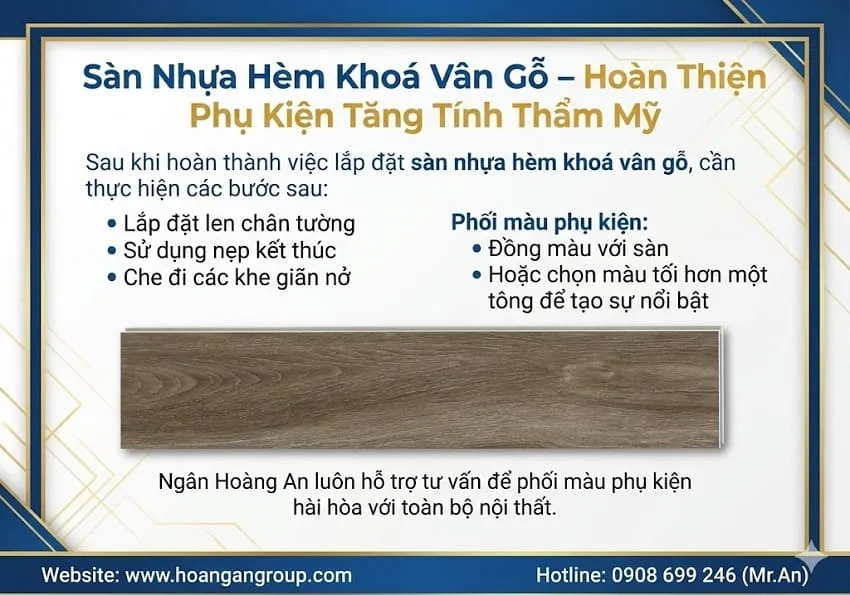 Sàn Nhựa Hèm Khoá Vân Gỗ – Hoàn Thiện Phụ Kiện Tăng Tính Thẩm Mỹ Sàn Nhựa Hèm Khoá Vân Gỗ – Hoàn Thiện Phụ Kiện Tăng Tính Thẩm Mỹ