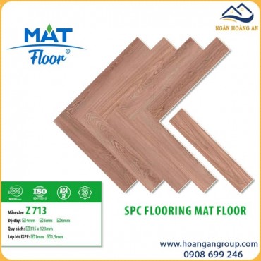 Sàn Nhựa Hèm Khóa Xương Cá MAT Floor Z-713 Dày 4mm