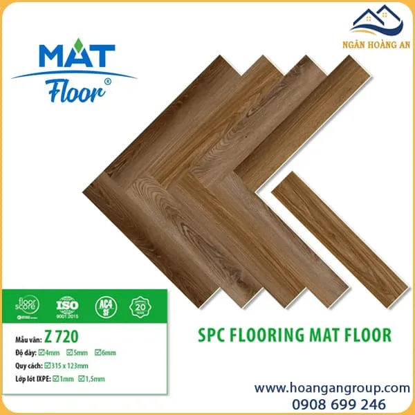 Sàn Nhựa Hèm Khóa Xương Cá Mat Floor Z720