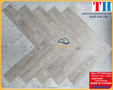 Sàn Nhựa Giả Gỗ Hèm Khóa Xương Cá HR9002 Dày 4mm