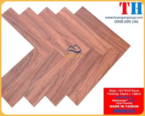 Sàn Nhựa Giả Gỗ Hèm Khóa Xương Cá HR9005 Dày 4mm