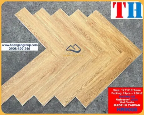 Sàn Nhựa Giả Gỗ Hèm Khóa Xương Cá HR9008 Dày 4mm