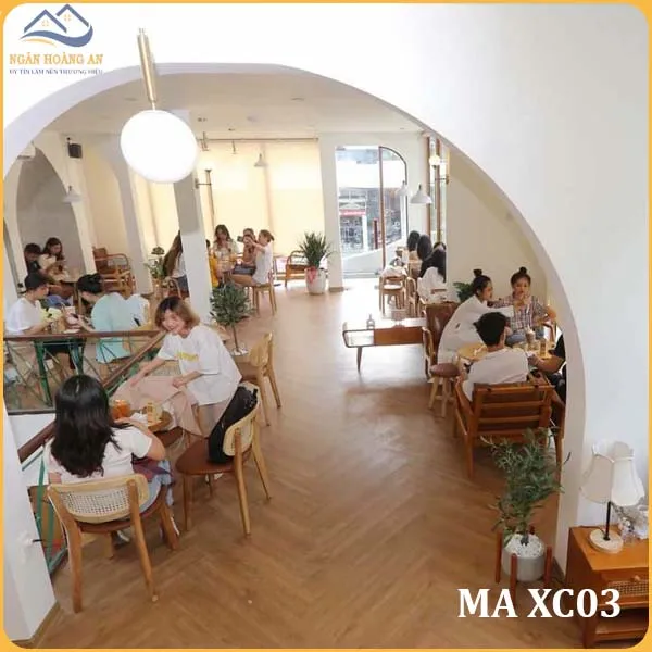 Hình Ảnh Thi Công Thực Tế Sàn Nhựa Xương Cá MIA XC03