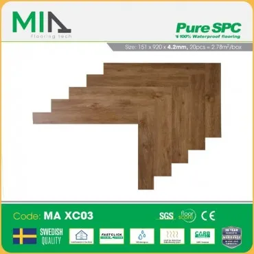 Sàn Nhựa Giả Gỗ Hèm Khóa Xương Cá MIA MA XC03