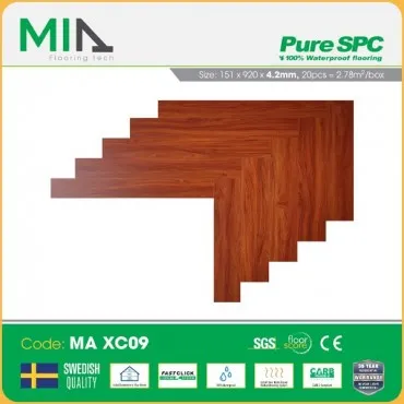 Sàn Nhựa Giả Gỗ Hèm Khóa Xương Cá MIA MA XC09