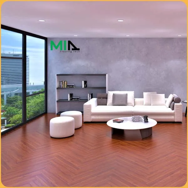 Sàn Nhựa Hèm Khóa Giả Vân Gỗ Xương Cá MIA Sang Trọng