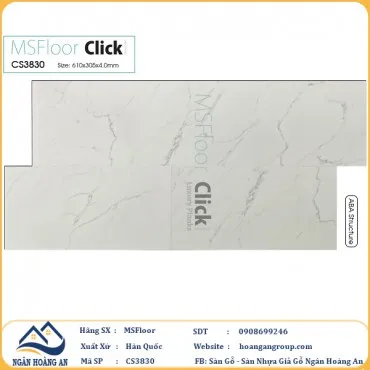 Sàn Nhựa Hèm Khoá Giả Đá MSFloor CS3830