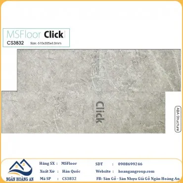 Sàn Nhựa Hèm Khoá Giả Đá MSFloor CS3832