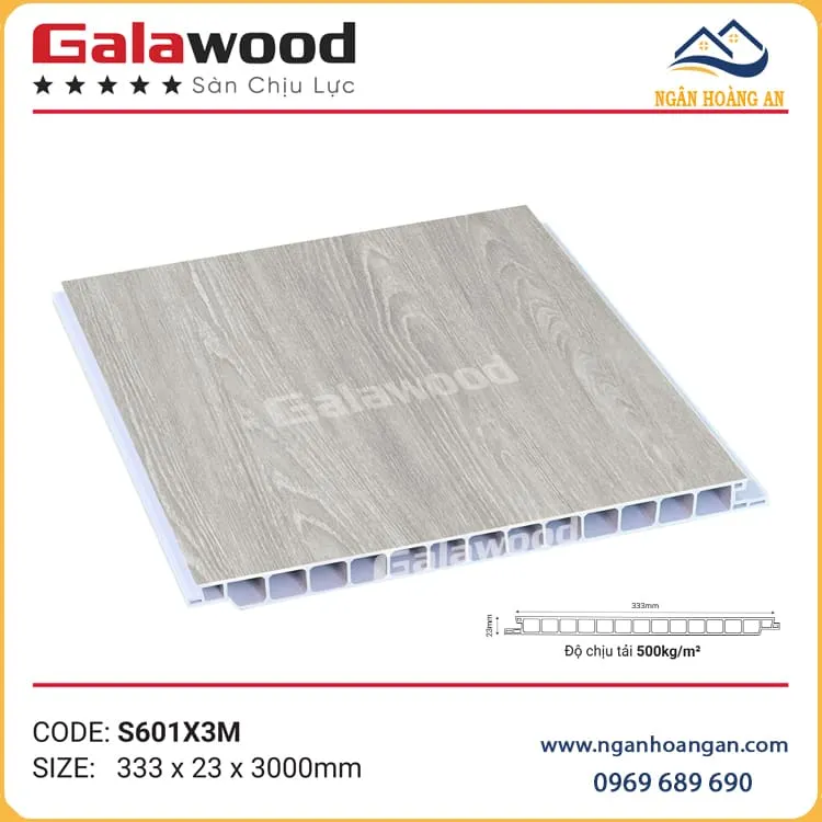 Sàn Nhựa PVC Chịu Lực Gác Galawood S601X3M