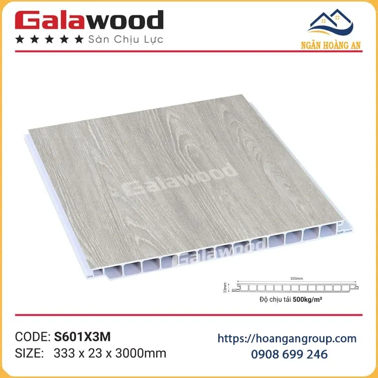 Sàn Nhựa PVC Chịu Lực Gác Galawood S601X3M