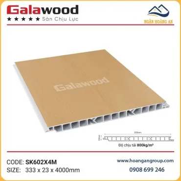 Sàn Nhựa PVC Chịu Lực Làm Gác Lửng Vân Gỗ Galawood SK602X4M